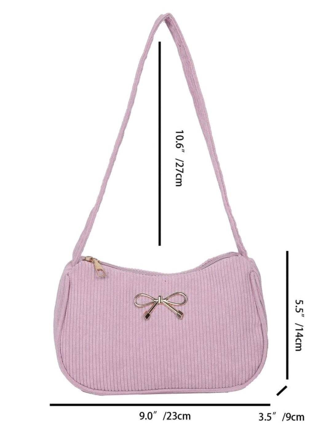Bolsa Baguete Rosa.