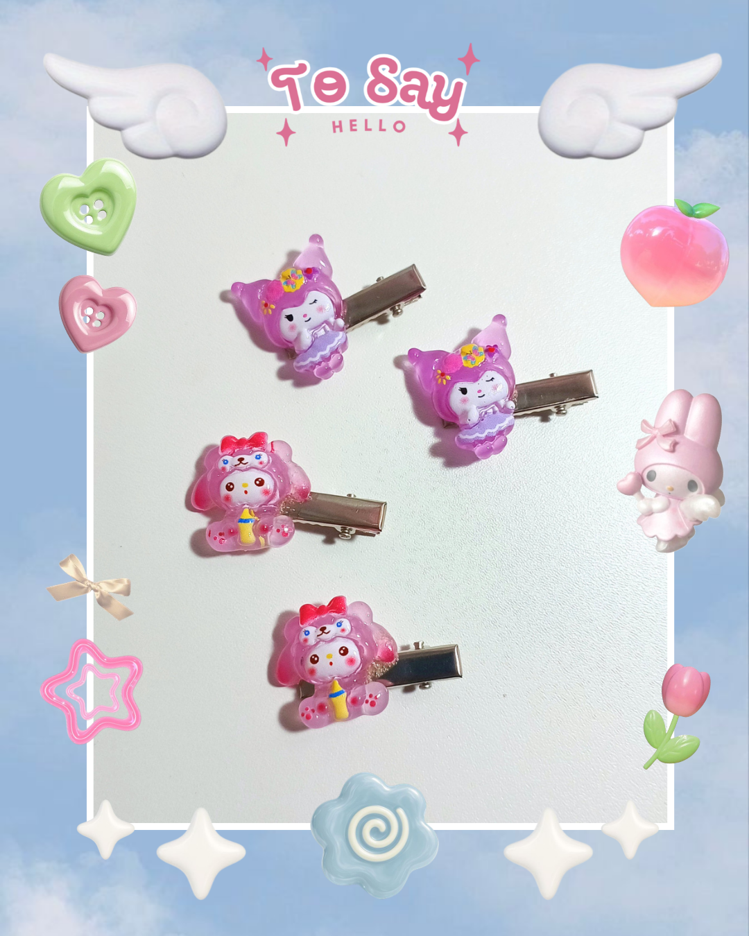 Presilha Turma Hello Kitty