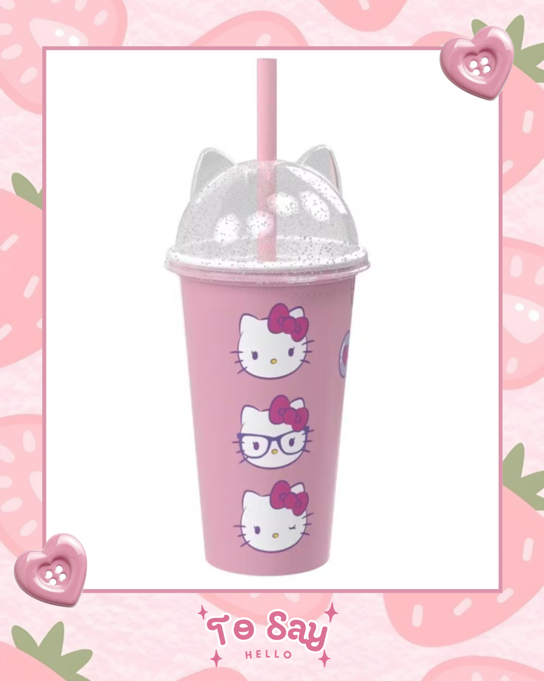Copo Shake Hello Kitty. (500 ml)