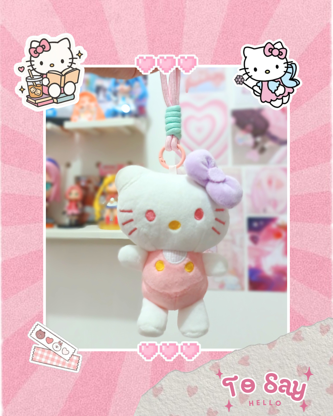 Chaveiro PelĂșcia Hello Kitty