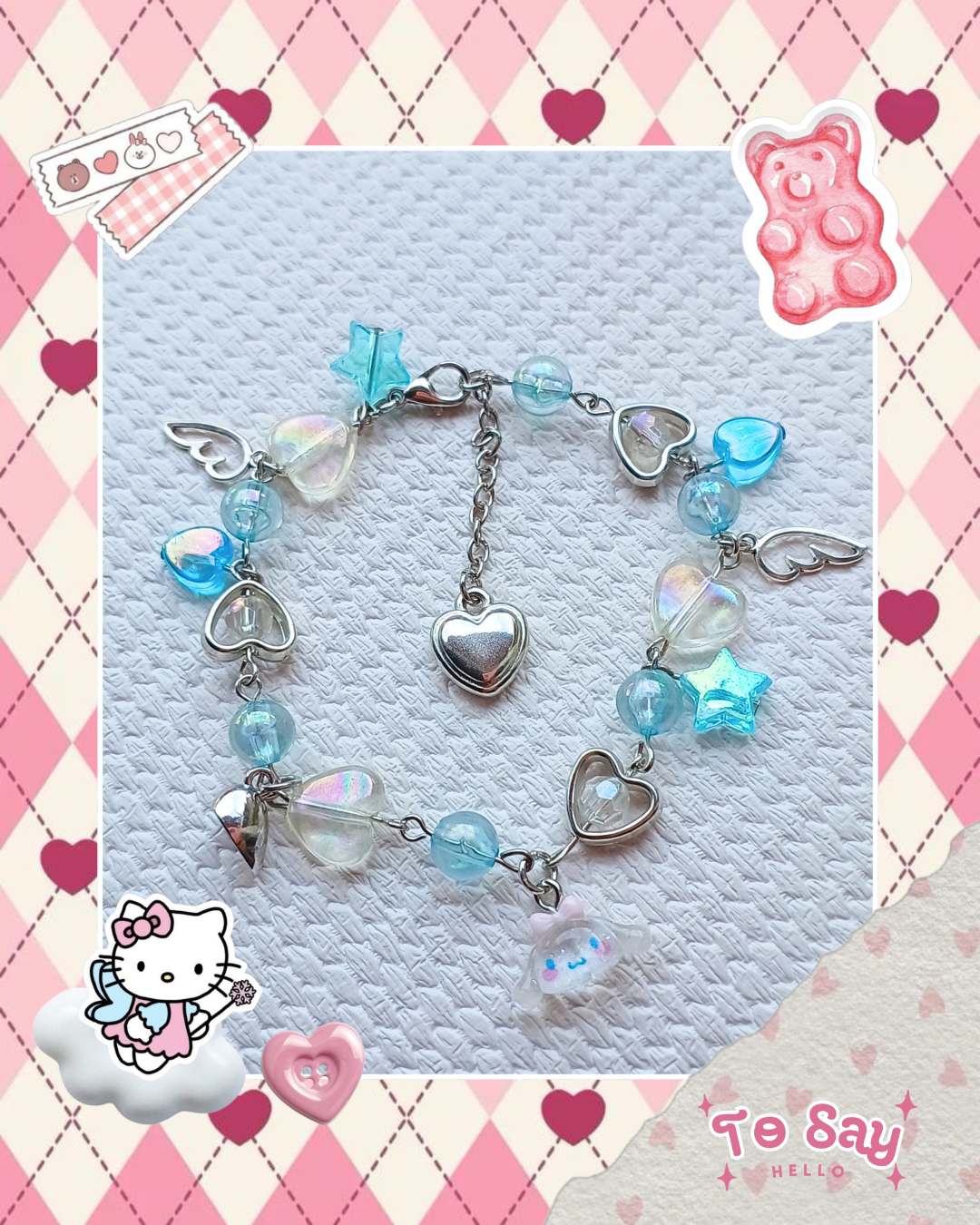Pulseira Turma da Hello Kitty duo (unidade)