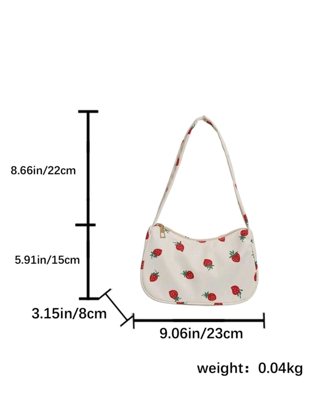 Bolsa Baguete Moranguinho.