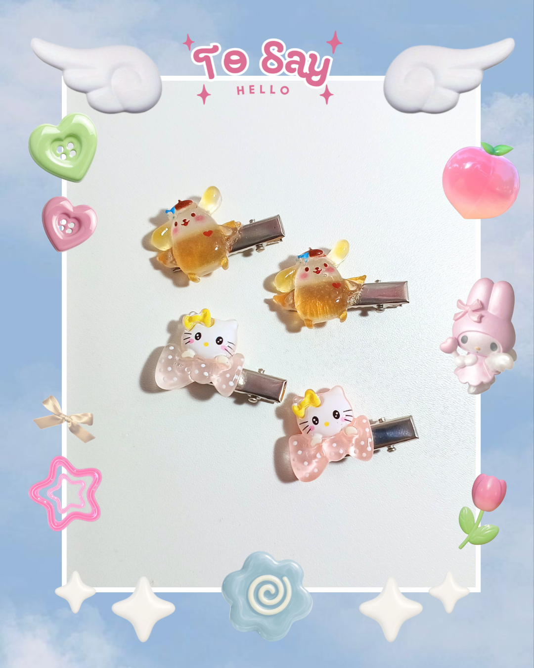 Presilha Turma Hello Kitty