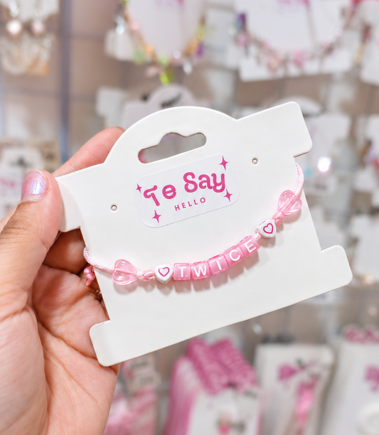 Pulseira kpop/idol (Twice) kawaii - acessorio feminino fofo - To Say Hello