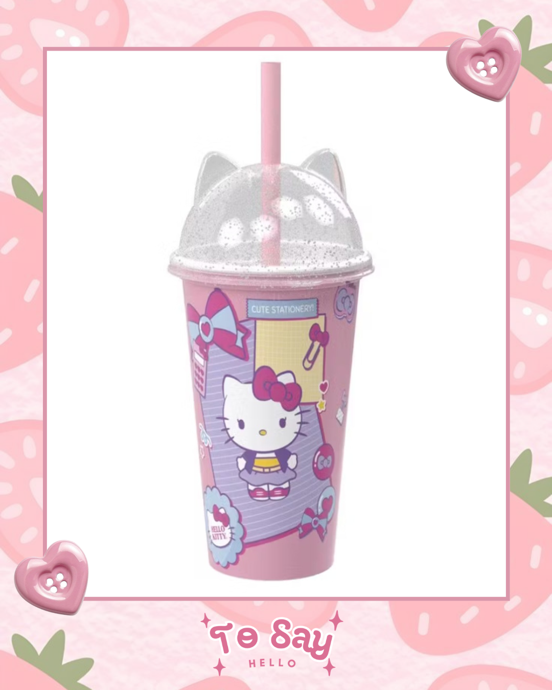 Copo Shake Hello Kitty. (500 ml)