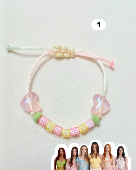Pulseiras kpop idol/grupo.