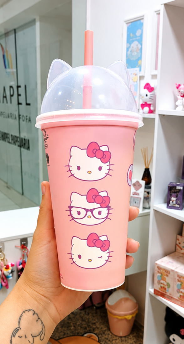 Copo Shake Hello Kitty. (500ml) kawaii - foto 2 - To Say Hello
